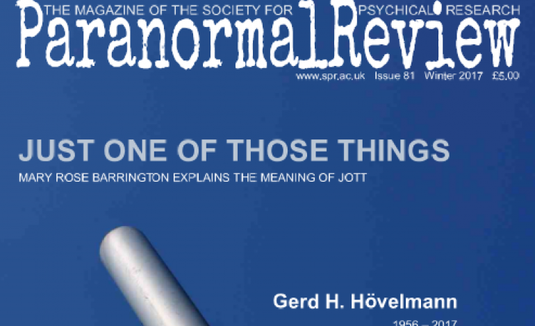Paranormal Review Editorial 81 SPR (Winter 2017)